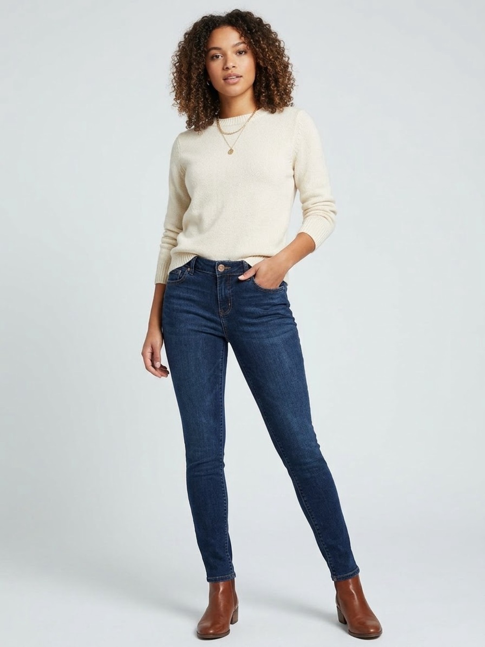 CAbi Dark Wash Skinny Blue Jeans, Style 3040, Women’s Size 4